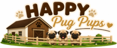 Happy Pug Pups